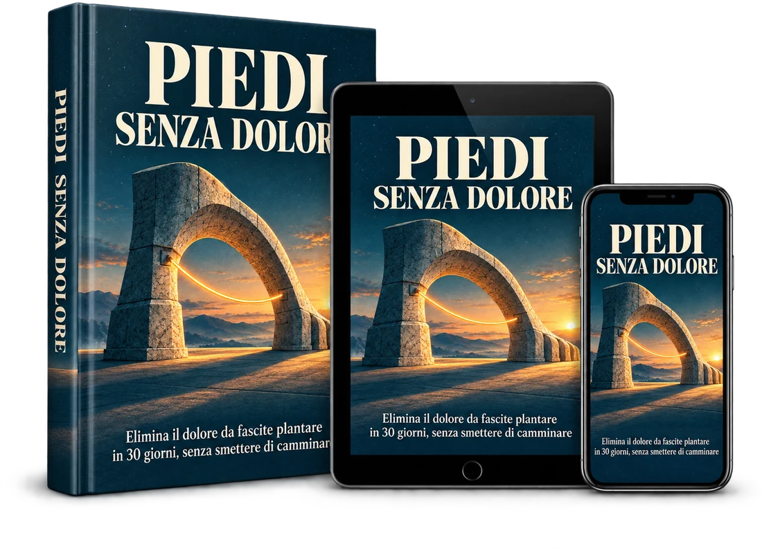 La guida Piedi Senza Dolore in versione libro, tablet e telefono